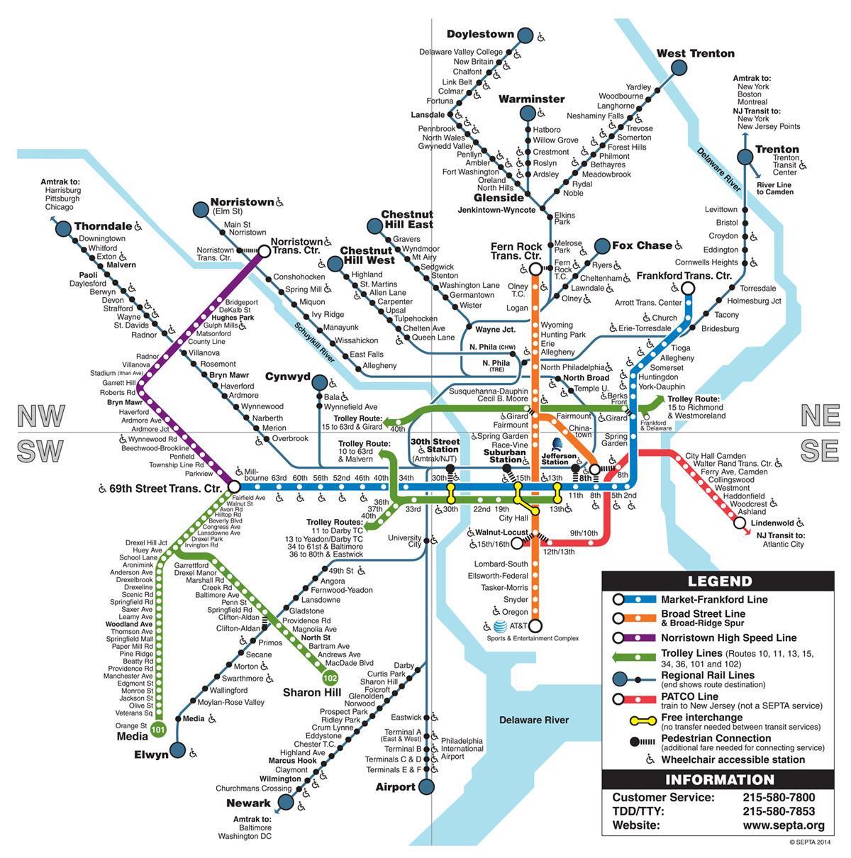 metro kat jeyografik Philadelphia
