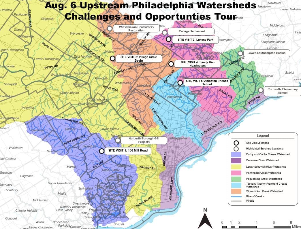 kat jeyografik nan tout savann pou bèt yo nan Philadelphia