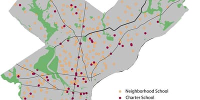 Philadelphia lekòl distri kat jeyografik